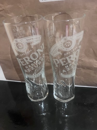 Peroni half pint - 2, glasses