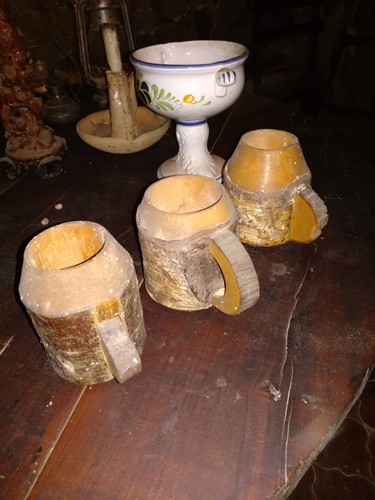Antichi boccali legno da - 3,