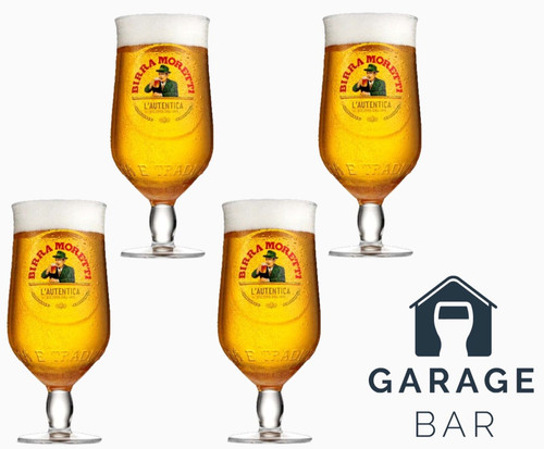 Set birra moretti pint - set, 4