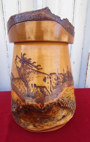 Boccale birra legno di - in,